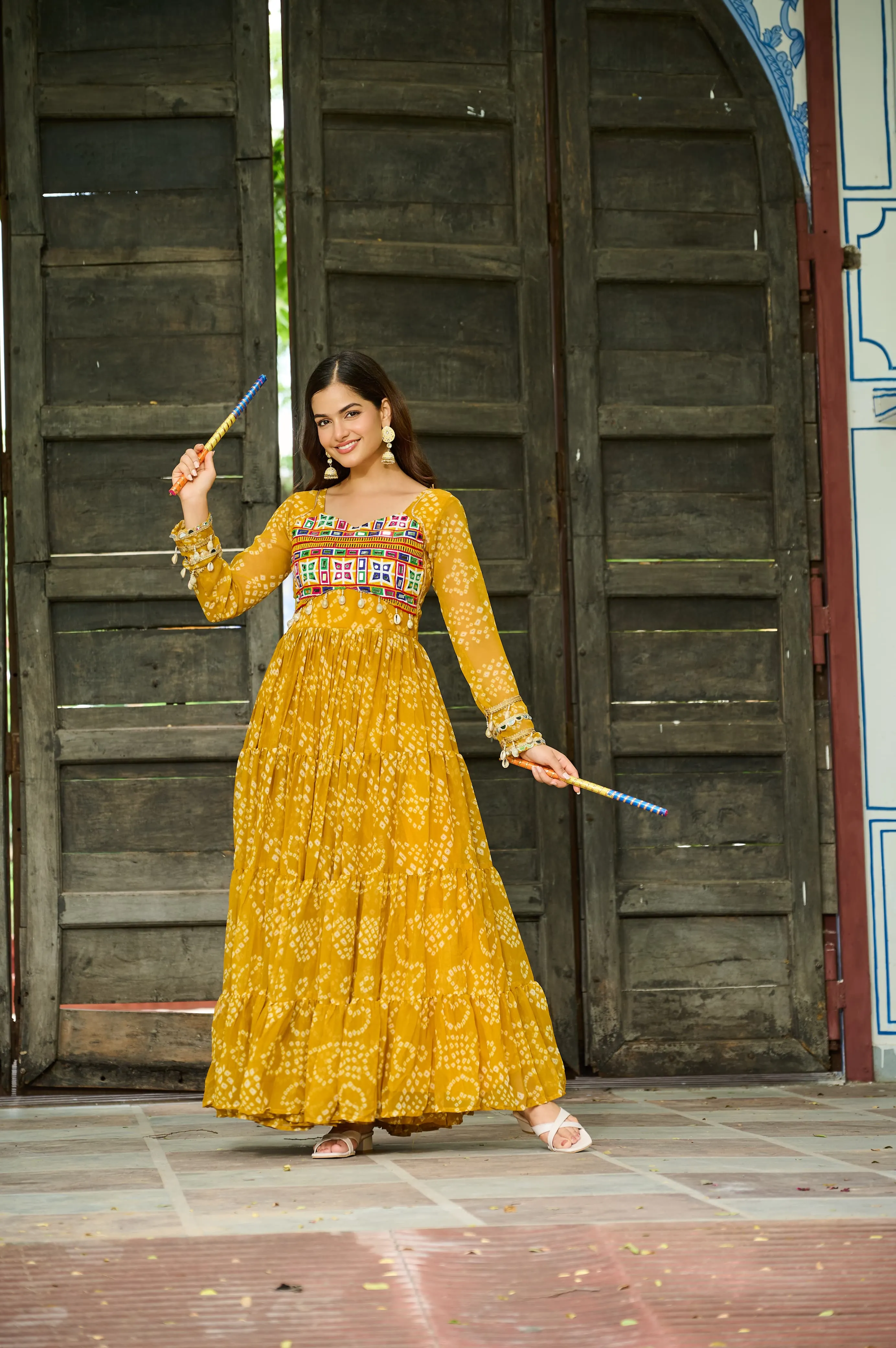Bandhani Print Work Navratri outfits - Image 33 in Surat